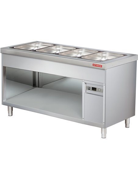 Professional Bain Marie with Open Cupboard 5xGN1/1 | Stalwart DA-BTEB718FN