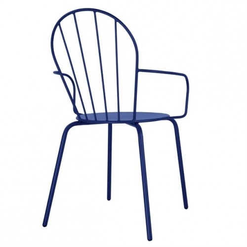 Bolero Adeline Arm Chairs Dark Navy...