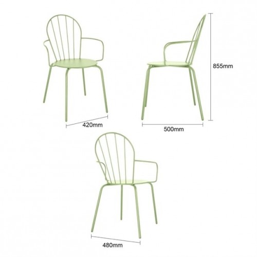 Bolero Adeline Arm Chair Light Green...