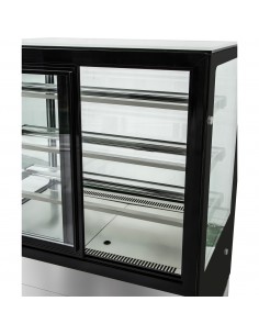 Cake counter 1500x730x1300mm 3 shelves Stainless steel base LED | Stalwart DA-GN1500RF3 2