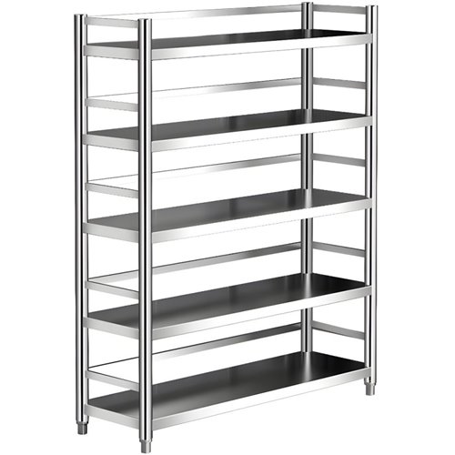Commercial Shelving Unit 5 Shelves Stainless Steel 1000x400x1810mm | Stalwart DA-GEW14