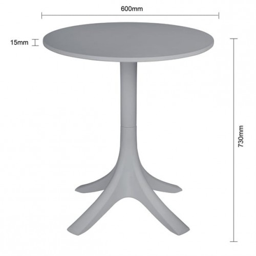 Bolero Lorenzo 600mm Round Café Table...