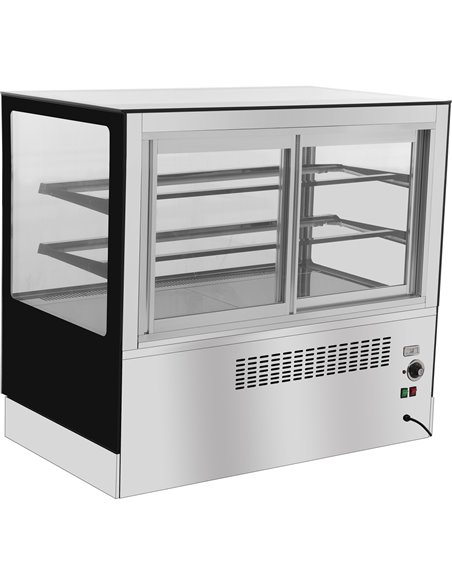 Heated Bakery and Cake Display Unit 2 Shelves 1000mm Width | Adexa ZHN004