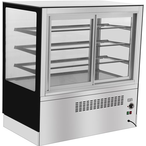 Heated Bakery and Cake Display Unit 3 Shelves 1000mm Width | Adexa ZHN014