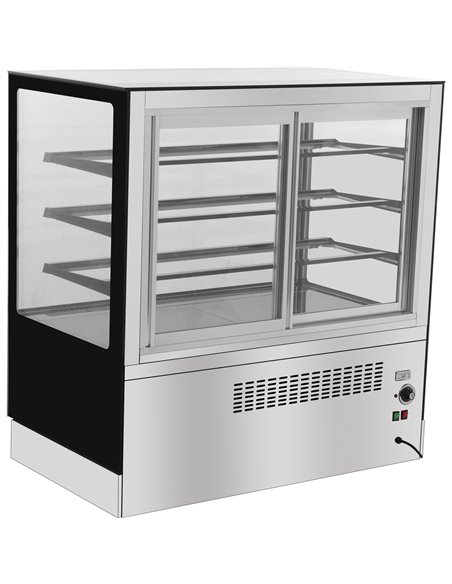 Heated Bakery and Cake Display Unit 3 Shelves 1000mm Width | Adexa ZHN014
