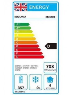 Koolmax KMC400 – White Upright Single Door Chiller - 2 Years On-Site Parts & Labour Warranty 2
