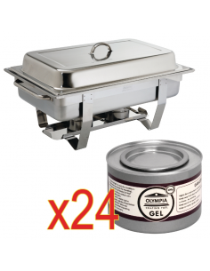 Special Offer - Milan Chafer Set & 24 Olympia Chafing Gel Fuel Tins