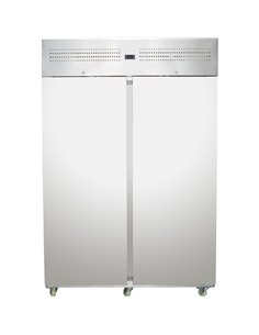 Commercial Upright Refrigerator 1400L Double Door Stainless Steel Cabinet 1380x855x2090mm | Stalwart DA-NORD28