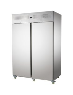 Commercial Upright Refrigerator 1400L Double Door Stainless Steel Cabinet 1380x855x2090mm | Stalwart DA-NORD28 2