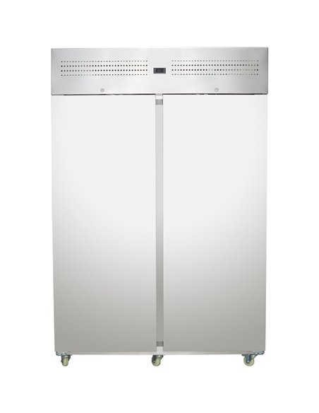 Commercial Upright Freezer 1400L Double Door Stainless Steel Cabinet 1380x855x2090mm | Stalwart DA-NORD32