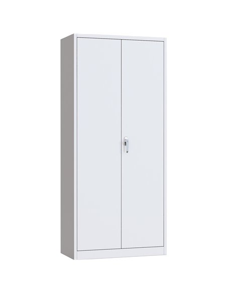 Professional White Steel Cabinet 2 Doors 800x400x1800mm | Stalwart DA-SART604