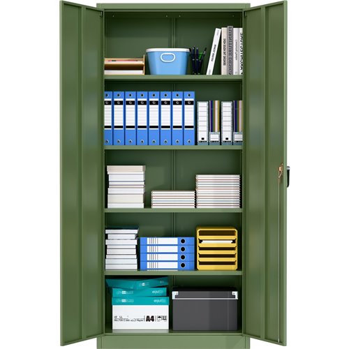 Professional Green Steel Cabinet 2 Doors 800x400x1800mm | Stalwart DA-SART612