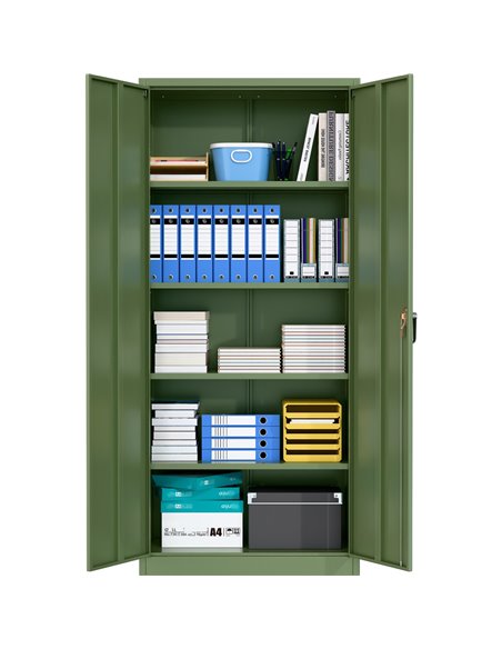 Professional Green Steel Cabinet 2 Doors 800x400x1800mm | Stalwart DA-SART612
