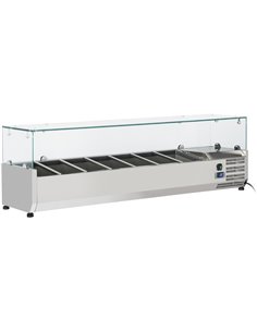 Refrigerated Servery Prep Top 1500mm 6xGN1/3 Depth 380mm | Stalwart DA-THV1500/380