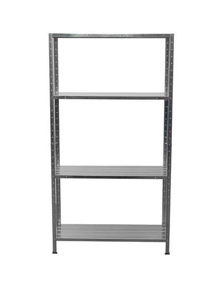 Commercial Galvanized Steel 4 Tier Shelving Unit 180kg Loading Capacity 900x300x1672mm | Stalwart DA-MS43
