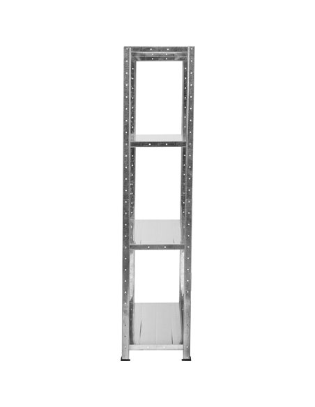 Commercial Galvanized Steel 4 Tier Shelving Unit 180kg Loading Capacity 900x300x1672mm | Stalwart DA-MS43