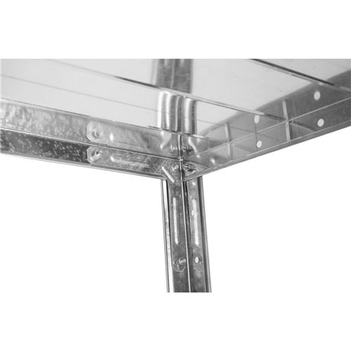 Commercial Galvanized Steel 4 Tier Shelving Unit 180kg Loading Capacity 900x300x1672mm | Stalwart DA-MS43