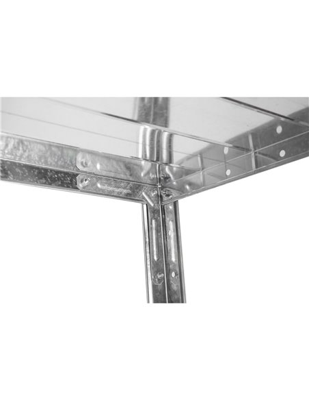 Commercial Galvanized Steel 4 Tier Shelving Unit 180kg Loading Capacity 900x300x1672mm | Stalwart DA-MS43