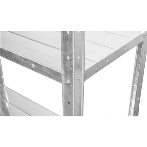 Commercial Galvanized Steel 4 Tier Shelving Unit 180kg Loading Capacity 900x300x1672mm | Stalwart DA-MS43