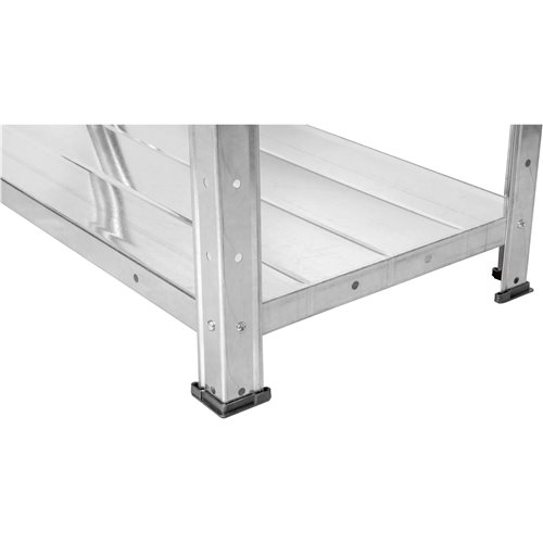 Commercial Galvanized Steel 4 Tier Shelving Unit 180kg Loading Capacity 900x300x1672mm | Stalwart DA-MS43