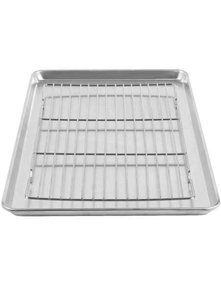 Commercial Stainless Steel Cooling Wire Rack for 60x40cm Baking Tray 530x330x15mm | Stalwart DA-CR6040