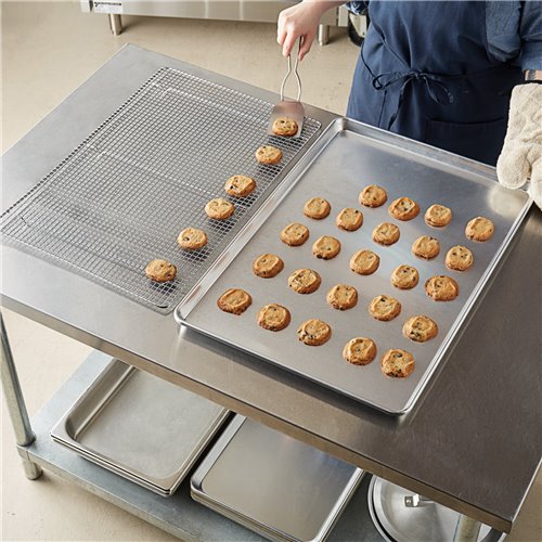 Commercial Stainless Steel Cooling Wire Rack for 60x40cm Baking Tray 530x330x15mm | Stalwart DA-CR6040