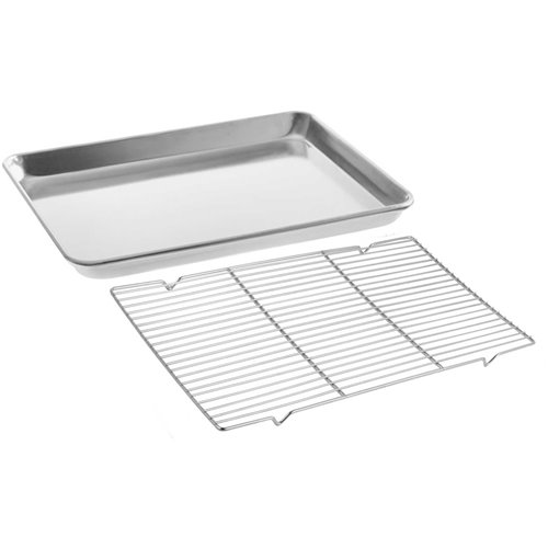 Commercial Stainless Steel Cooling Wire Rack for 46x33cm Baking Tray 380x280x15mm | Stalwart DA-CR3346