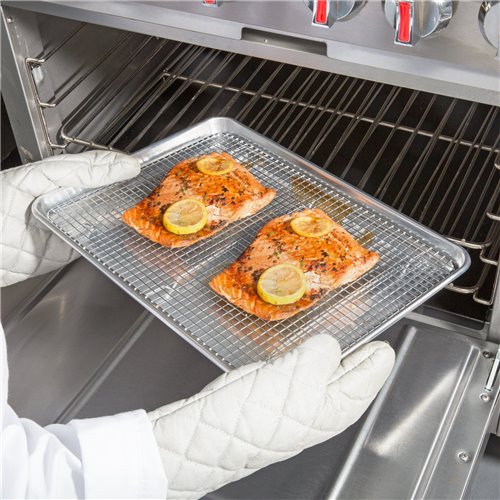 Commercial Stainless Steel Cooling Wire Rack for 46x33cm Baking Tray 380x280x15mm | Stalwart DA-CR3346