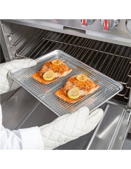 Commercial Stainless Steel Cooling Wire Rack for 46x33cm Baking Tray 380x280x15mm | Stalwart DA-CR3346