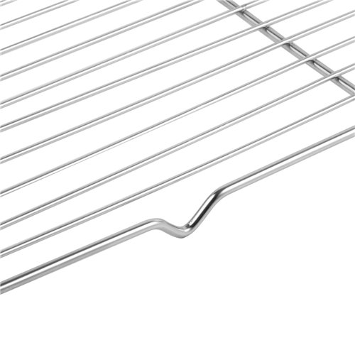 Commercial Stainless Steel Cooling Wire Rack for 33x23cm Baking Tray 290x210x15mm | Stalwart DA-CR3323