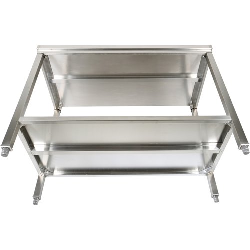 Professional Stainless Steel Work Table with Undershelf &amp 5cm Upstand 1200x600x950mm | Stalwart DA-SWT60120B
