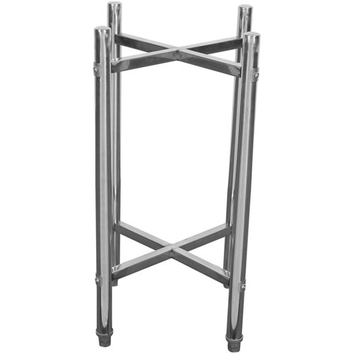 Commercial Stainless Steel Round Cutting Board Stand with Polyethylene Chopping Block 420x750mm | Stalwart DA-WHCY0301