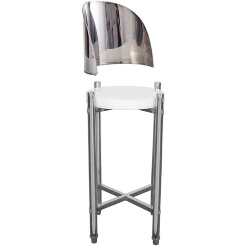 Commercial Stainless Steel Round Cutting Board Stand with Polyethylene Chopping Block 420x750mm | Stalwart DA-WHCY0301