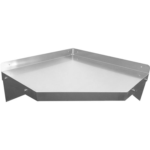 Wall Shelf Corner Unit Stainless Steel 600x600x300mm | Stalwart DA-WSCN6035