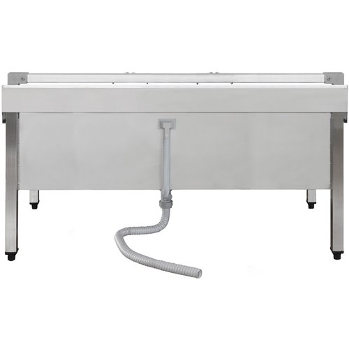 Commercial Stainless Steel Mop Sink with Low Rack &amp 2-in-1 Mop Holder 1200x600x550mm | Stalwart DA-SMSJYLR12060