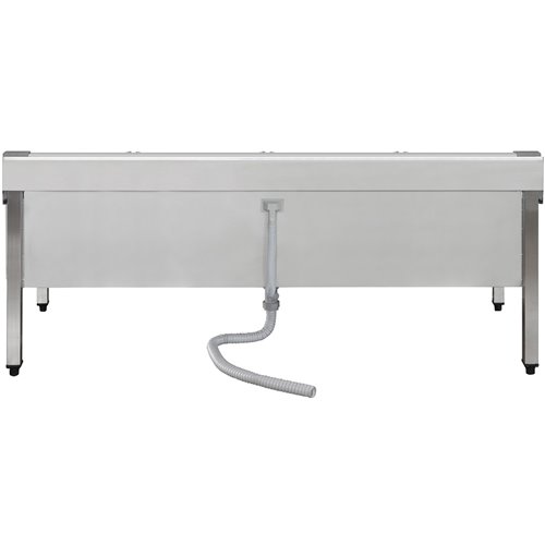 Commercial Stainless Steel Mop Sink with Low Rack &amp 2-in-1 Mop Holder 1500x600x550mm | Stalwart DA-SMSJYLR15060