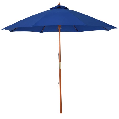 Round Parasol 2.5m Diameter Blue,...