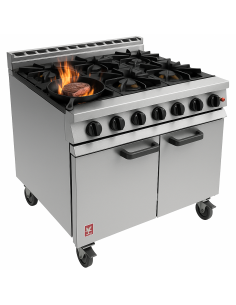 Falcon 6 Burner Dominator Plus Range G3101 Propane Gas with Castors 2