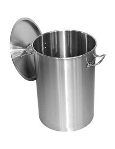 Professional Stainless Steel Dustbin 100 Litres | Stalwart DA-SDB95 2
