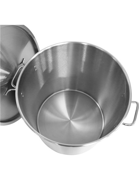 Professional Stainless Steel Dustbin 55 Litres | Stalwart DA-SDB55