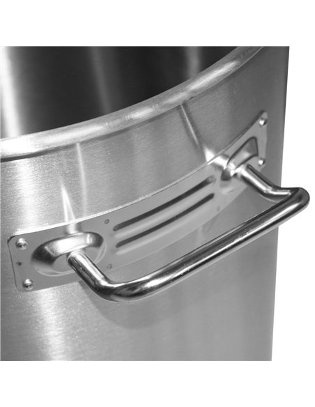 Professional Stainless Steel Dustbin 55 Litres | Stalwart DA-SDB55