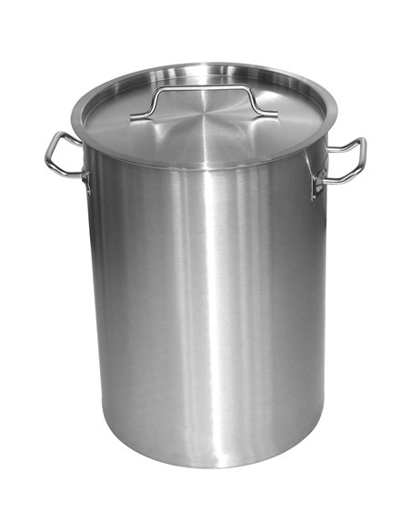 Professional Stainless Steel Dustbin 75 Litres | Stalwart DA-SDB75
