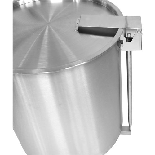 Professional Stainless Steel Pedal Waste Bin With Lid &amp Wheels 55 Litres | Stalwart DA-SDCP55