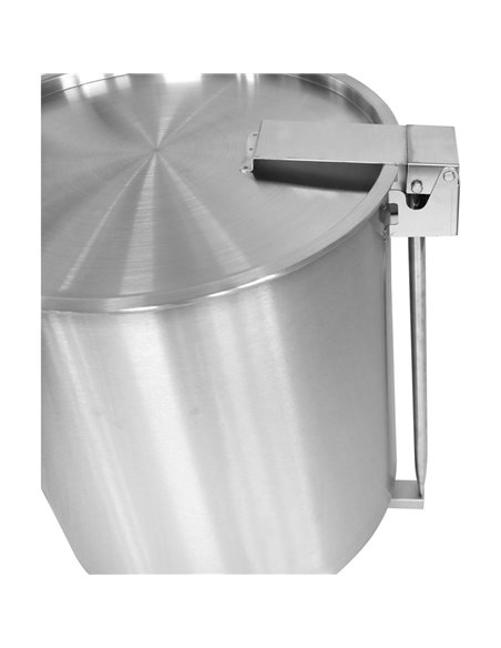Professional Stainless Steel Pedal Waste Bin With Lid &amp Wheels 55 Litres | Stalwart DA-SDCP55