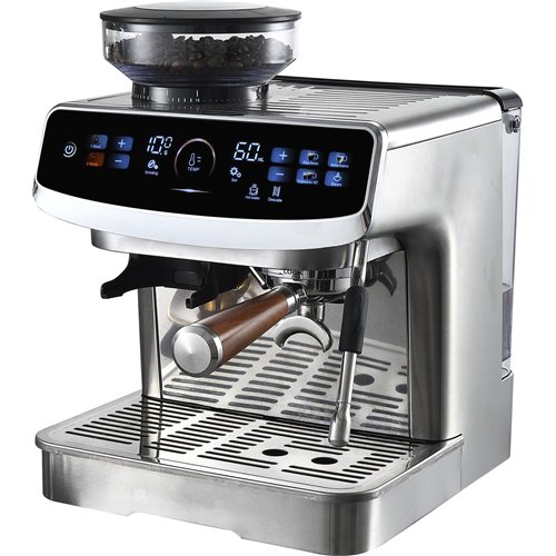 Commercial Semi-Automatic Coffee Machine with Grinder &amp Touchscreen | Stalwart DA-BDCM602