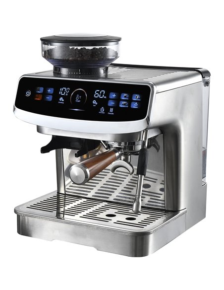 Commercial Semi-Automatic Coffee Machine with Grinder &amp Touchscreen | Stalwart DA-BDCM602