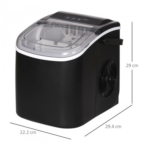 Counter Top Ice Maker 12kg Output Ice Maker,  Ice Scoop & Basket