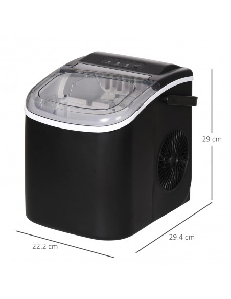 Counter Top Ice Maker 12kg Output Ice Maker,  Ice Scoop & Basket
