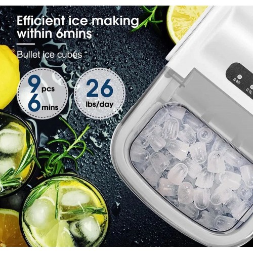 White Counter Top Ice Maker 14kg...