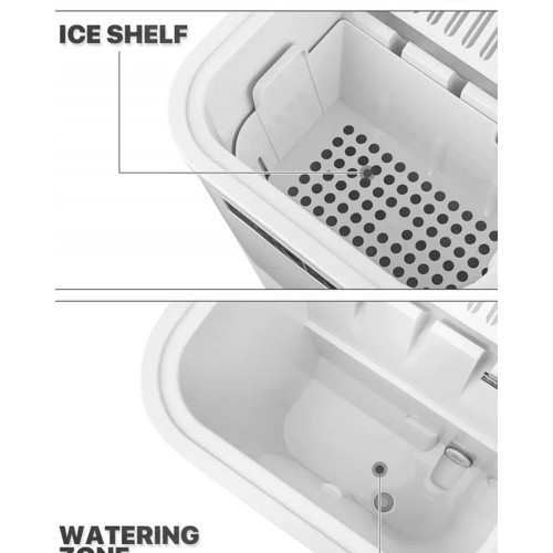 White Counter Top Ice Maker 14kg...